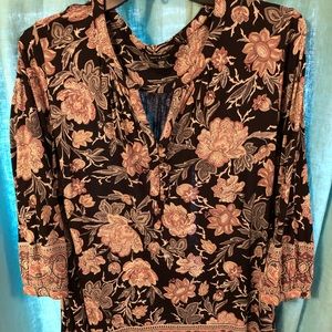Lucky Brand 3/4 Sleeve Blouse 2XL
